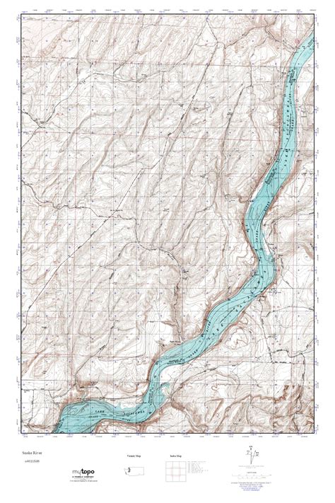 MyTopo Snake River, Washington USGS Quad Topo Map