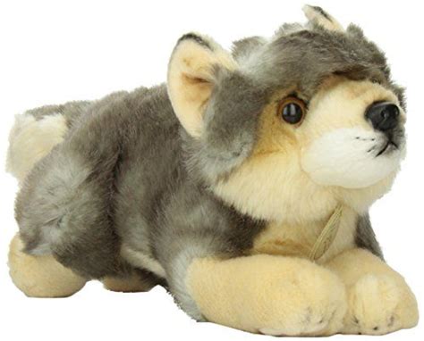 Aurora® Adorable Miyoni® Wolf Stuffed Animal - Lifelike Detail ...