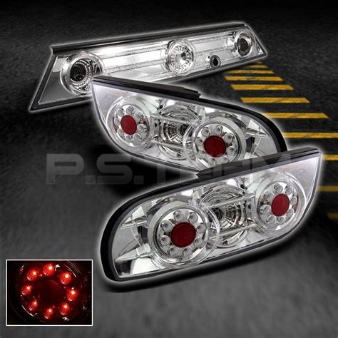 Find 89-94 240SX 180SX S13 HATCHBACK LED CHROME TAIL LIGHTS w/TRUNK PIECE 3PCS SET in Rowland ...