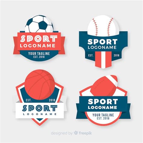 Modern sport logo collection | Free Vector