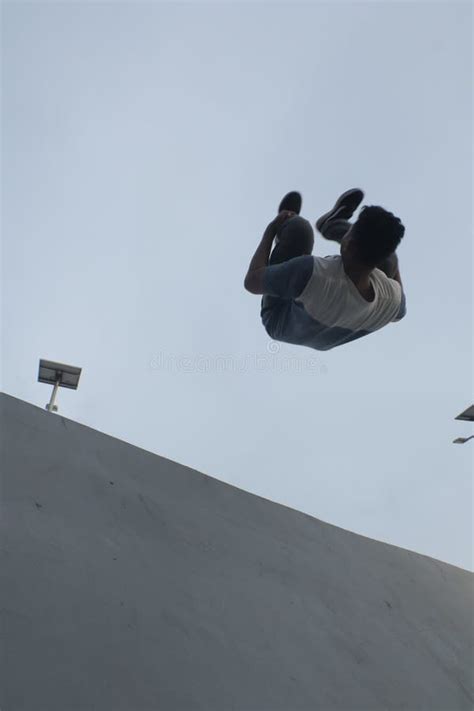 Parkour editorial stock photo. Image of flip, gymnastic - 169346108