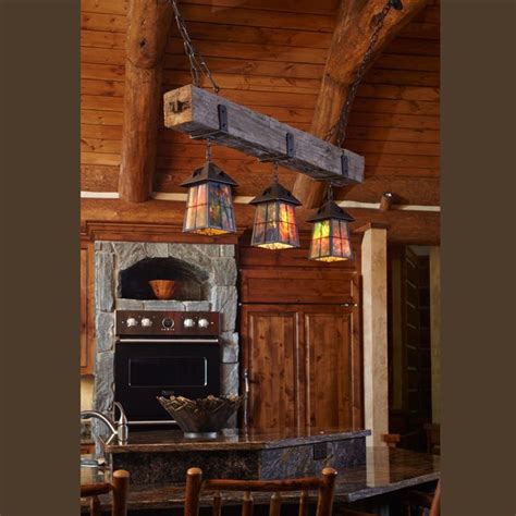 Custom Rustic Kitchen Island Light | Rustic kitchen island lighting, Rustic kitchen island ...