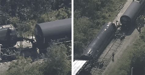 Train carrying 30,000 gallons of propane fuel derails in Florida just ...