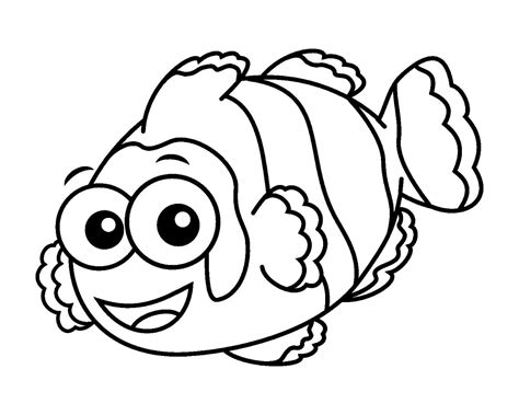 Clown Fish Coloring Page - Free Printable Coloring Pages for Kids