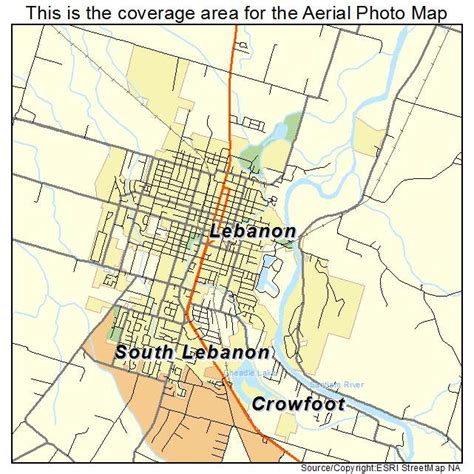 Aerial Photography Map of Lebanon, OR Oregon