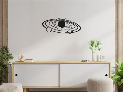 Solar System Metal Wall Art Planets Wall Decor Universe Wall - Etsy