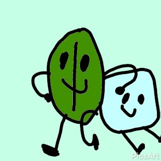 Ice cube and (evil) leafy | BFDI💖 Amino