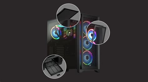 Corsair Carbide 4000D Airflow TG Mid Tower ATX Case - Black - Home ...