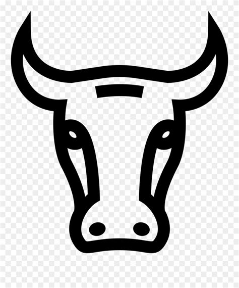 Bull Face Frontal Outline Comments - Face Bull Logo Clipart (#1898513) - PinClipart