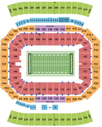 Florida Citrus Bowl Tickets and Florida Citrus Bowl Seating Charts ...