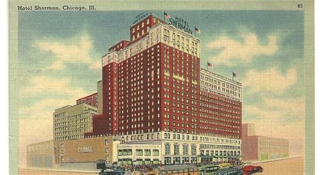 WHISPERS FROM THE PAST VINTAGE POSTCARDS TELL A STORY: Hotel Sherman Chicago Illinois 1943 ...