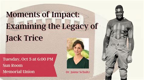 Moments of Impact: Examining the Legacy of Jack Trice | Lecture Series | Iowa State University