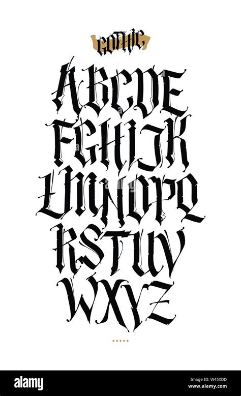 Font Styles For Tattoos Alphabet