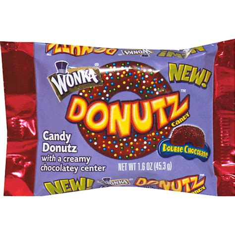 Wonka Donutz Candy, Double Chocolate | Packaged Candy | Foodtown