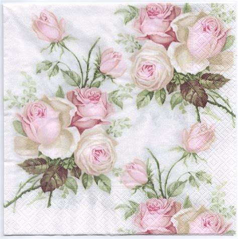 Decoupage Napkins | Pastel Rose Bouquet | Design Dinner Napkins | Paper Napkins… | Εκτύπωση ...