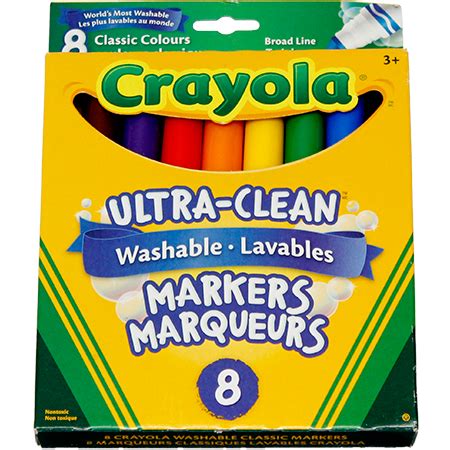 Crayola Broad Tip Markers - Washable - 8 Pack - Start Right Supplies