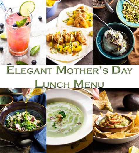 Elegant Mother's Day Lunch Menu - Just a Little Bit of Bacon