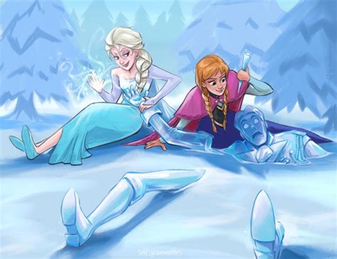 AMMATORI on Tumblr: Late #inktober : Evil Anna and Elsa ️🥶 The amount ...