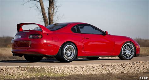 Rendering: Renaissance Red Toyota Supra MKIV Turbo - CCW Classic ...