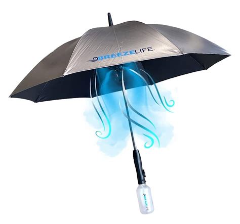 Breeze Life - UV Umbrella with Built-In Cooling Fan and Mist Spray | The Green Head