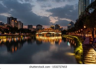 Stunning Anshun Bridge Chengdu China Stock Photo 1532727653 | Shutterstock