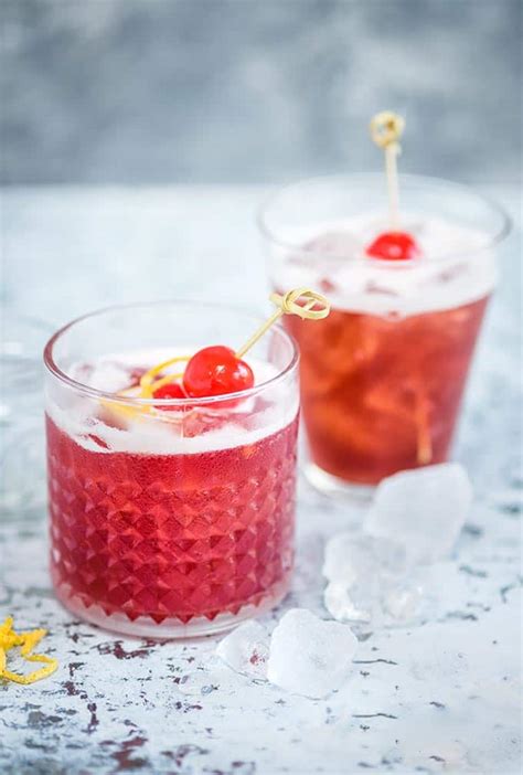 Cherry Bomb - bourbon-based cocktail recipe | Supergolden Bakes