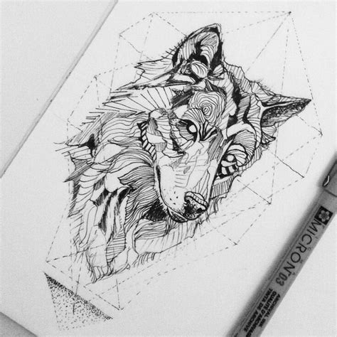 Beautiful Tattoo design wolf sketch If you know the artist comend below ...