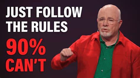 Dave Ramsey: You Only Need To Know These 5 Rules - YouTube