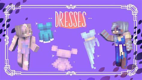 How to Make DRESSES For Minecraft Skins! (Tutorial) - YouTube