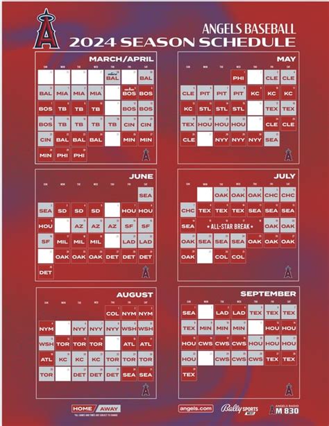 Los Angeles Angels Schedule 2024 - rhoda stephenie