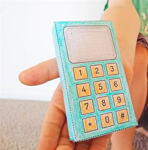 Printable Cell Phone Papercraft for Kids - Create in the Chaos