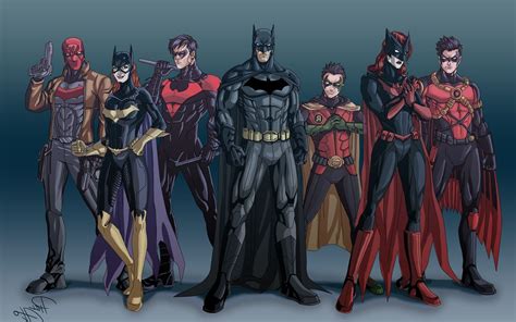 Batman, Batwoman, Robin (character), Batgirl, Red Robin, Nightwing, Red Hood Wallpapers HD | Dc ...