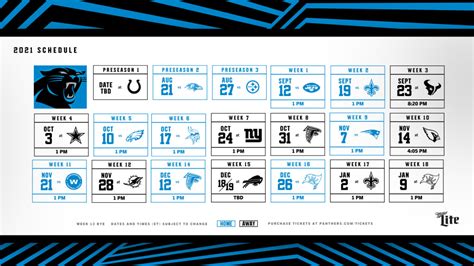 Carolina Panthers 2024 Football Schedule - Ilsa Raquel