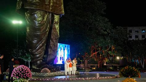 Prime Minister Modi Unveils 72-ft Deendayal Upadhyaya Statue, Commends ...