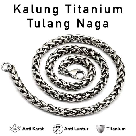 necklace men titanium stainless steel model dragon scales | Lazada PH