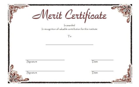 10+ Certificate of Merit Templates Editable Free Download – Fresh & Professional Templates