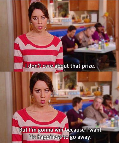 She makes me happy ;) | April ludgate quotes, Parks and recreation, Parks n rec