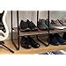 IRIS USA Clothing Rack, Clothes Rack with 4 Wood Shelves, Freestanding ...