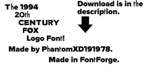 The 1994 20th Century Fox Logo Font! by PhantomXD191978 on DeviantArt