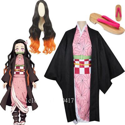 Cosplay Anime Demon Slayer Kimetsu no Yaiba Kamado Nezuko Costume Kimono Set | eBay