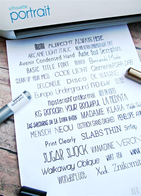 It's Always Ruetten: The Best FREE Printed Fonts for Silhouette Sketch Pens