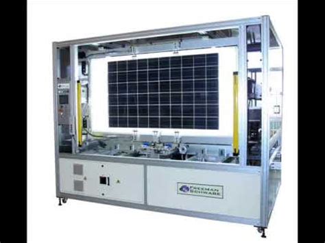 Solar Panel Manufacturing Equipment - YouTube