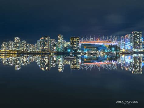 Vancouver Skyline at night - AREK HALUSKO