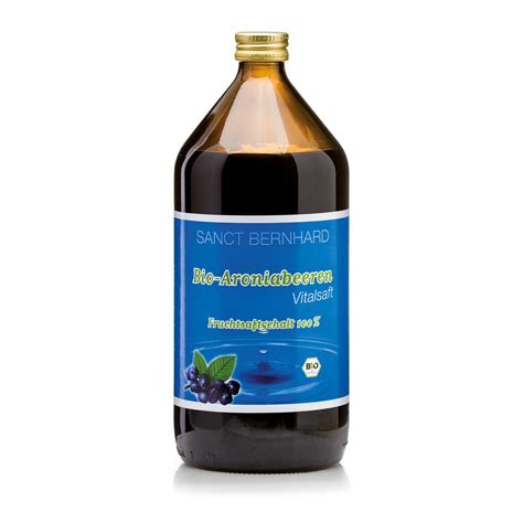 Organic Aronia Berry Juice » Buy securely online now | Sanct Bernhard