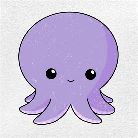 Octopus Cartoon Drawing - HelloArtsy