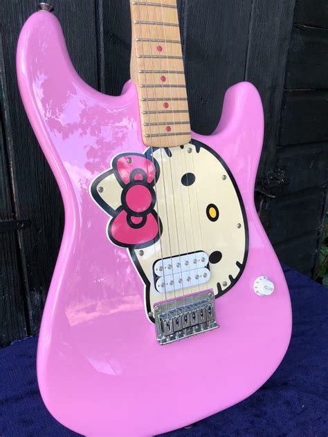 Limited edition Fender Squire Pink Hello Kitty Stratocaster 6 Steel-string electric Guitar | in ...