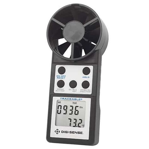 Always in Stock - Digi-Sense Traceable® Vane Anemometer with RS-232 Output and Calibration from ...