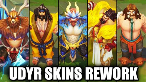 All Udyr Skins Spotlight Rework 2022 (League of Legends) - YouTube