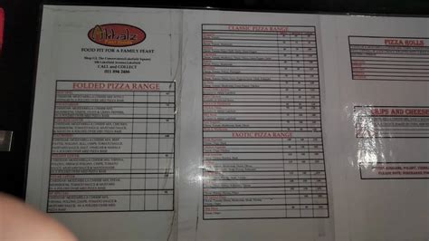 Menu at Akhalz Lakefield restaurant, Benoni