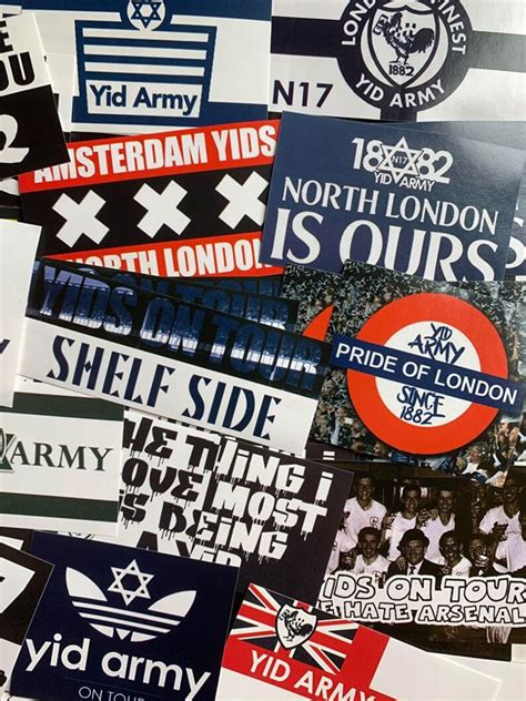 100 x Tottenham Stickers Based on Spurs Poster Shirt Scarf | Etsy